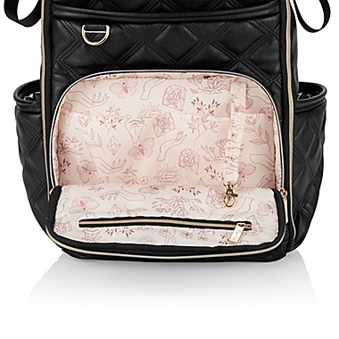 Itzy Ritzy&reg; Boss Plus&trade; Diaper Bag Backpack in Mystic Black. View a larger version of this product image.