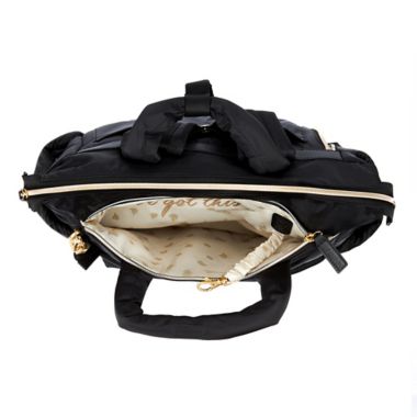 Itzy Ritzy&reg; Dream Convertible&trade; Diaper Bag in Midnight Black. View a larger version of this product image.