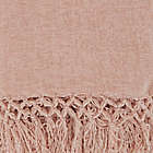 Alternate image 3 for Saro Lifestyle Knotted Chenille Throw Blanket in Blush