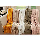 Alternate image 4 for Saro Lifestyle Knotted Chenille Throw Blanket in Blush