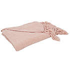 Alternate image 0 for Saro Lifestyle Knotted Chenille Throw Blanket in Blush