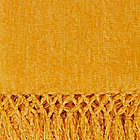 Alternate image 2 for Saro Lifestyle Knotted Chenille Throw Blanket in Mustard