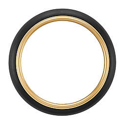 Danya B.™ 16.8-Inch Round Metal Wall Mirror in Black/Gold