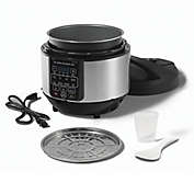 Starfrit&reg; 8.5 qt. Electric Pressure Cooker in Stainless Steel/Black