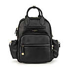 Alternate image 0 for JuJuBe&reg; Million Pockets Faux Leather Diaper Backpack in Black Coffee