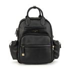 Alternate image 0 for JuJuBe&reg; Million Pockets Faux Leather Diaper Backpack in Black Coffee