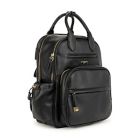 Alternate image 1 for JuJuBe&reg; Million Pockets Faux Leather Diaper Backpack in Black Coffee