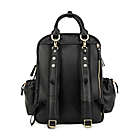 Alternate image 2 for JuJuBe&reg; Million Pockets Faux Leather Diaper Backpack in Black Coffee