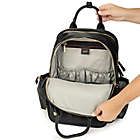 Alternate image 3 for JuJuBe&reg; Million Pockets Faux Leather Diaper Backpack in Black Coffee