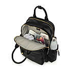 Alternate image 4 for JuJuBe&reg; Million Pockets Faux Leather Diaper Backpack in Black Coffee