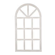 Glitzhome&reg; 20-Inch x 36-Inch Arched Window Frame Wall Art in White