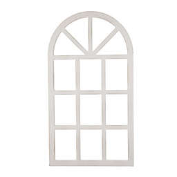 Glitzhome® 20-Inch x 36-Inch Arched Window Frame Wall Art in White