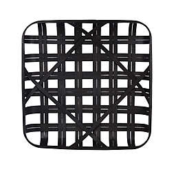 Glitzhome® Vintage Bamboo Tabacco 24-Inch x 24-Inch Basket in Black