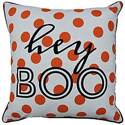 "Hey Boo" Square Throw Pillow