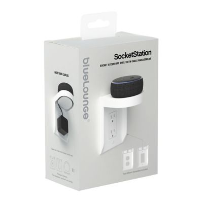 Bluelounge SocketStation Smart Hub Shelf in White