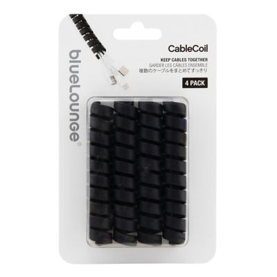 Bluelounge&reg; 4-Pack CableCoil in Black