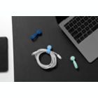 Alternate image 2 for Bluelounge&reg; MagWrap&trade; 4-Pack Magnetic Cable Ties in Blue