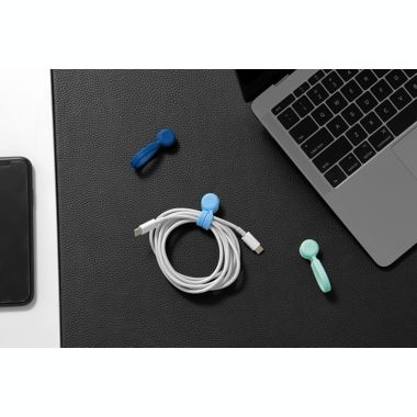 Bluelounge&reg; MagWrap&trade; 4-Pack Magnetic Cable Ties in Blue. View a larger version of this product image.