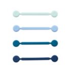 Alternate image 1 for Bluelounge&reg; MagWrap&trade; 4-Pack Magnetic Cable Ties in Blue