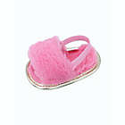 Alternate image 0 for Stepping Stones Size 3-6M Faux Fur Slipper in Coral