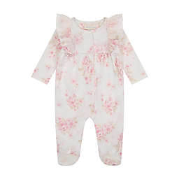 Clasix Beginnings™ by Miniclasix® Floral Printed Footie in Ivory