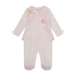 Clasix Beginnings™ by Miniclasix® Footie with Rosettes in Pink