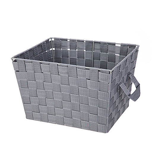 Alternate image 1 for Squared Away™ Woven Storage Bin in Heather Grey