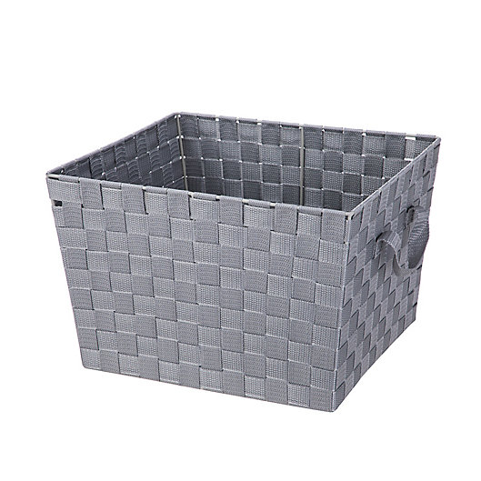Squared Away Woven Storage Bin In, Woven Storage Bins With Lids