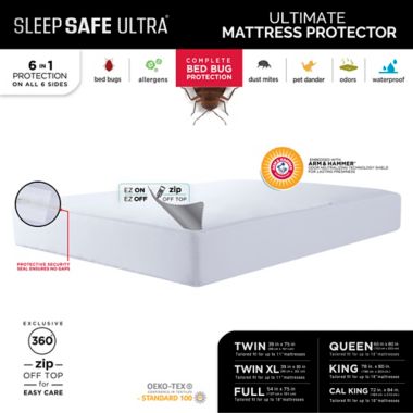 Sleep Safe&trade; Premium King Size Mattress Protector. View a larger version of this product image.