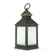 Sterling &amp; Noble 9.4-Inch LED Lantern in Antique Bronze