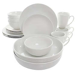 Elama Owen 18-Piece Dinnerware Set in White
