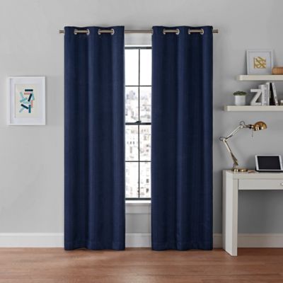 Navy Blue Curtains Bed Bath Beyond, Navy Blue And Beige Curtains