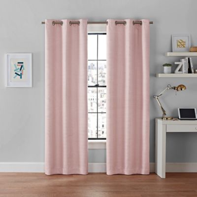 Brookstone&reg; Galaxy 63-Inch 100% Blackout Grommet Window Curtain Panels in Pink (Set of 2)