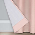 Alternate image 2 for Brookstone&reg; Galaxy 84-Inch 100% Blackout Grommet Window Curtain Panels in Pink (Set of 2)