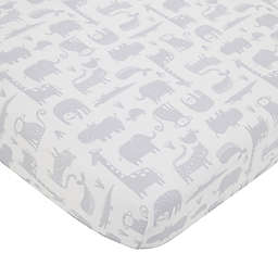 carter's® Modern Jungle Pals Fitted Crib Sheet in Grey