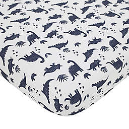 carter's® Dino Adventure Fitted Crib Sheet in Navy