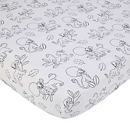 Disney® Lion King Leader of the Pack Fitted Crib Sheet in Black