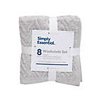 Alternate image 5 for Simply Essential&trade; Cotton Washcloths (Set of 8)