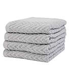Alternate image 3 for Simply Essential&trade; Cotton 4-Piece Hand Towel Set in Grey