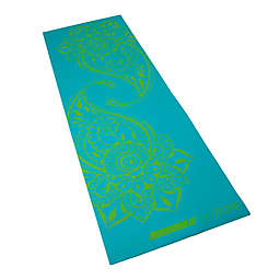 GoZone 4mm Paisley Printed PVC Yoga Mat in Teal
