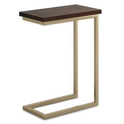 Skyler SOLID MANGO WOOD & Metal 18 in Wide Rectangle C Side Table