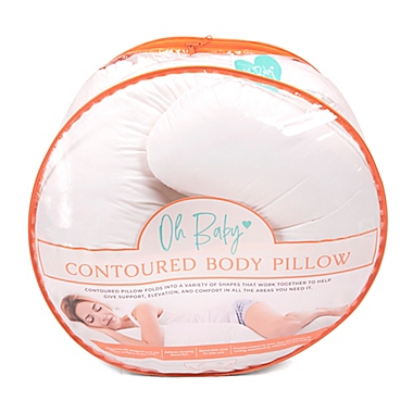 Oh Baby Contoured Body Pillow in Ivory. View a larger version of this product image.