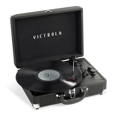 Victrola&trade; Journey+ 3-Speed Bluetooth&reg; Portable Suitcase Record Player in Black
