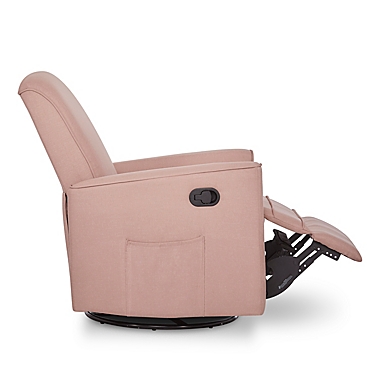 evolur Raleigh Basic Glider Recliner Rocker in Pink. View a larger version of this product image.
