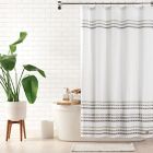 Alternate image 0 for UGG&reg; Audree 72-inch x 72-inch Standard Shower Curtain in White/Grey