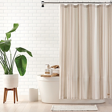 UGG&reg; Valerie 72-inch x 72-inch Standard Shower Curtain in Snow Linen. View a larger version of this product image.