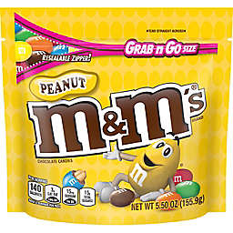 M&M's® Peanut 5.5 oz Grab n Go Bag Chocolate Candies
