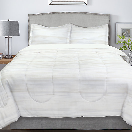 Alternate image 1 for Springs Home Watercolor Horizon 3-Piece King Comforter Set in Beige