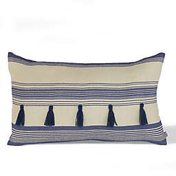 Divine Home Nautical Stripes Oblong Throw Pillow