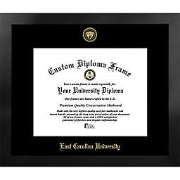 East Carolina University 19-Inch x 22-Inch Gold Foil Seal Diploma Frame in Black